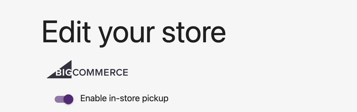 Automatic FFL store setting with Enable in-store pickup turned on.